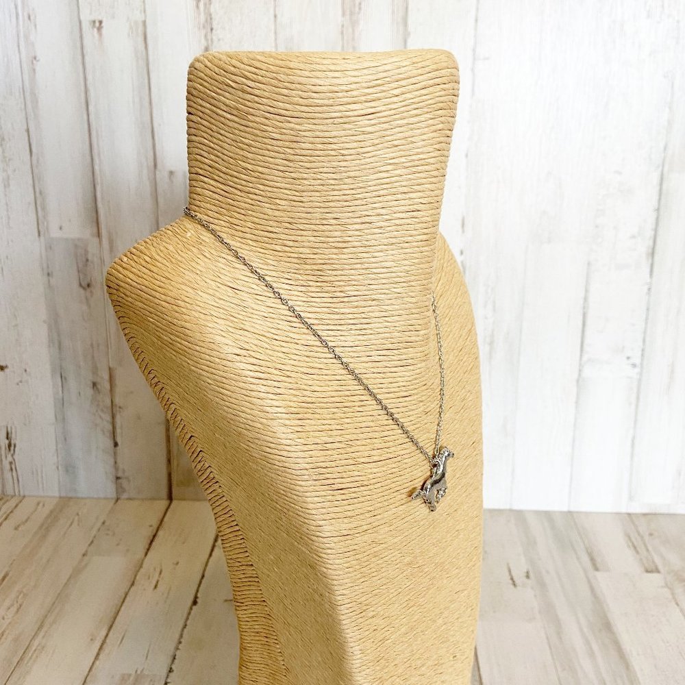 ❌SOLD❌ Women's Silver Running Horse Necklace - Picture 3 of 4